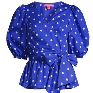 NWT Lilly Pulitzer Kara Wrap Blue Grotto Size 00